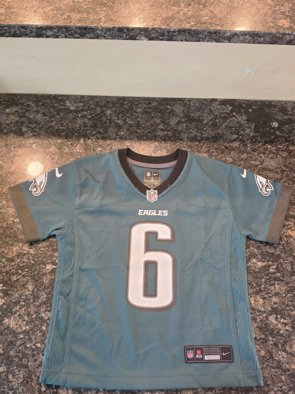 Nike Philadelphia Eagles Teal Kids Jersey - #6